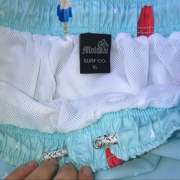 ROCKET POP 🚀 SWIM TRUNKS MOLOKAI SZ XL - Picture 5 of 6